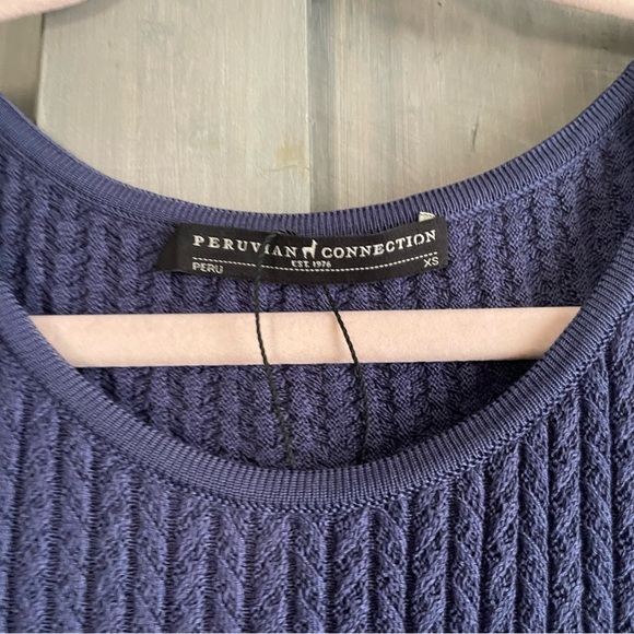 Peruvian Connection Delmara Dress Ultramarine Blue Size XS $349 - Picture 4 of 9